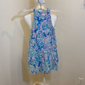 Girls Lilly Pulitzer shorts romper with pockets